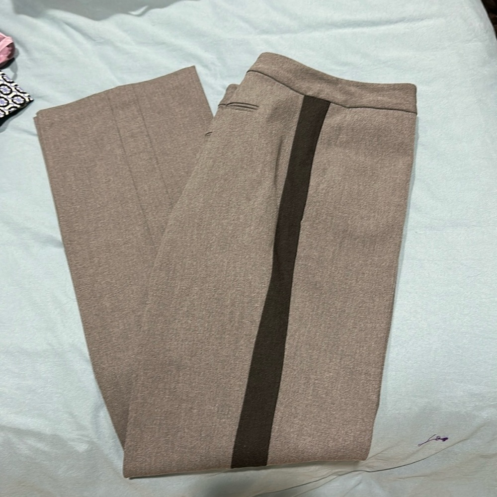 Bootcut pants with tuxedo stripe